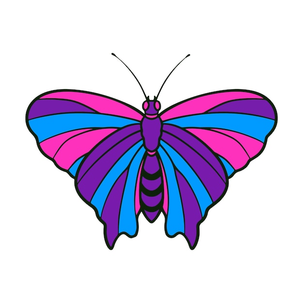 Ilustración vectorial de mariposas