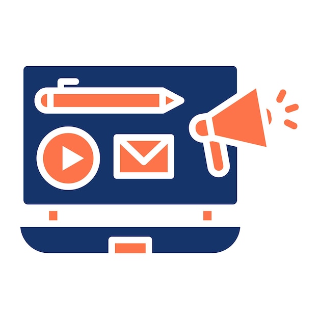 Ilustración vectorial de marketing de contenido