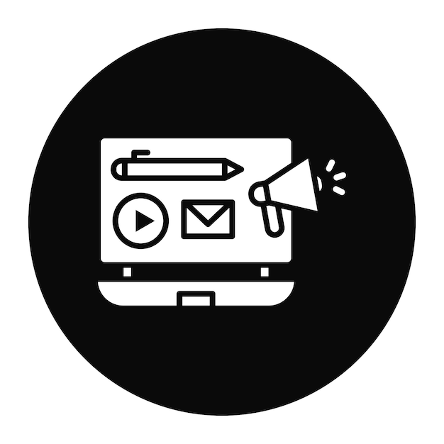 Ilustración vectorial de marketing de contenido
