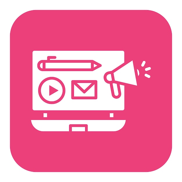 Ilustración vectorial de marketing de contenido