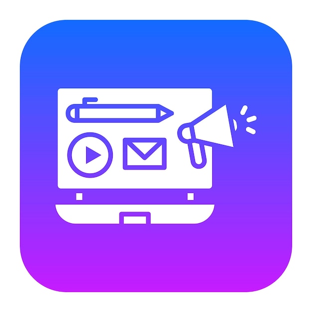 Ilustración vectorial de marketing de contenido