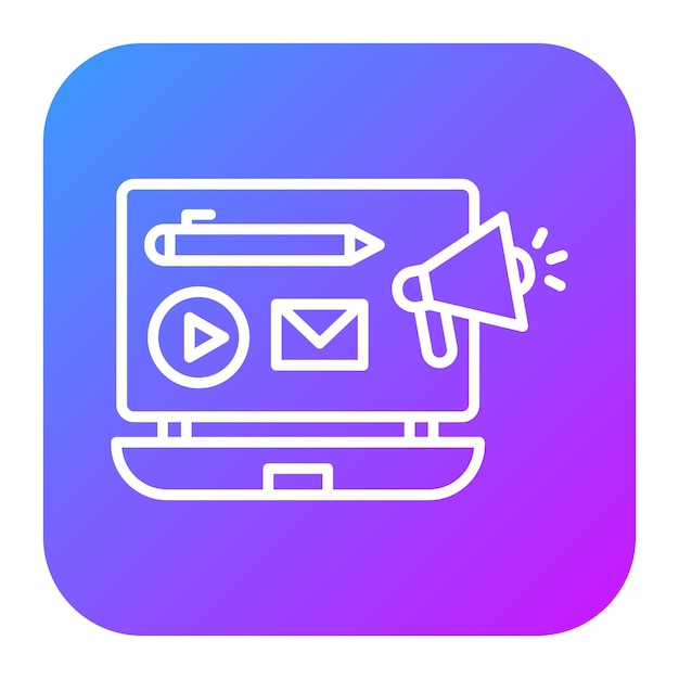 Ilustración vectorial de marketing de contenido