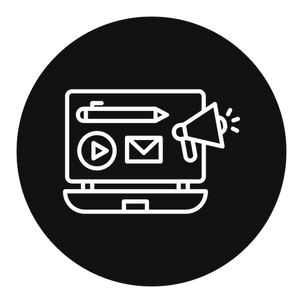 Ilustración vectorial de marketing de contenido