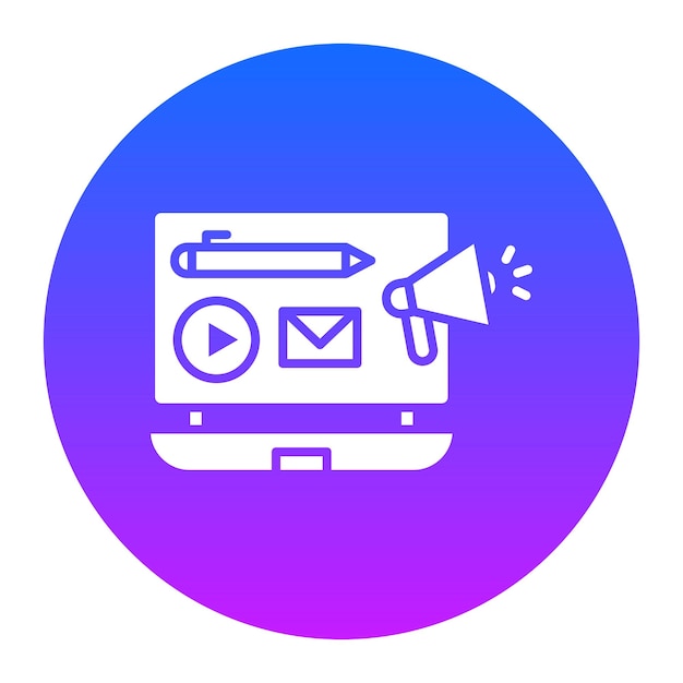 Ilustración vectorial de marketing de contenido