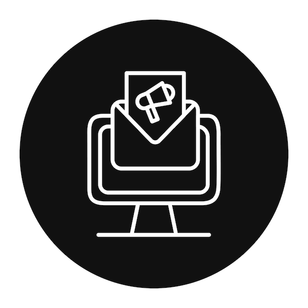 Ilustración vectorial de marketing por correo electrónico