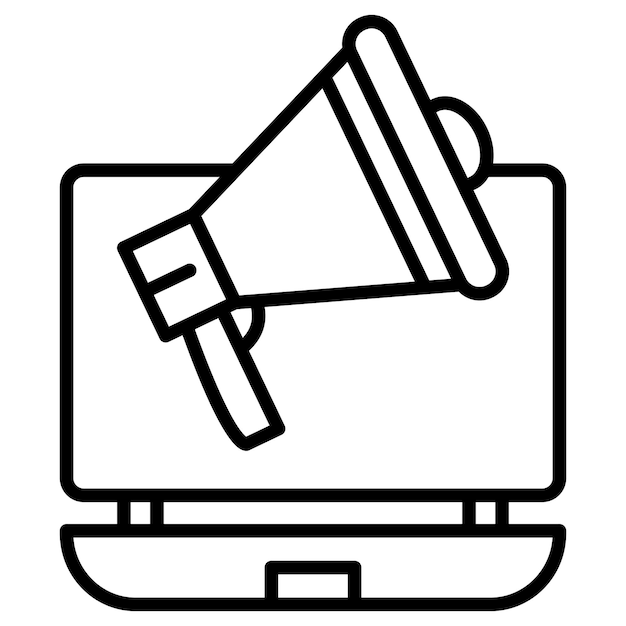 Ilustración vectorial de marketing en línea
