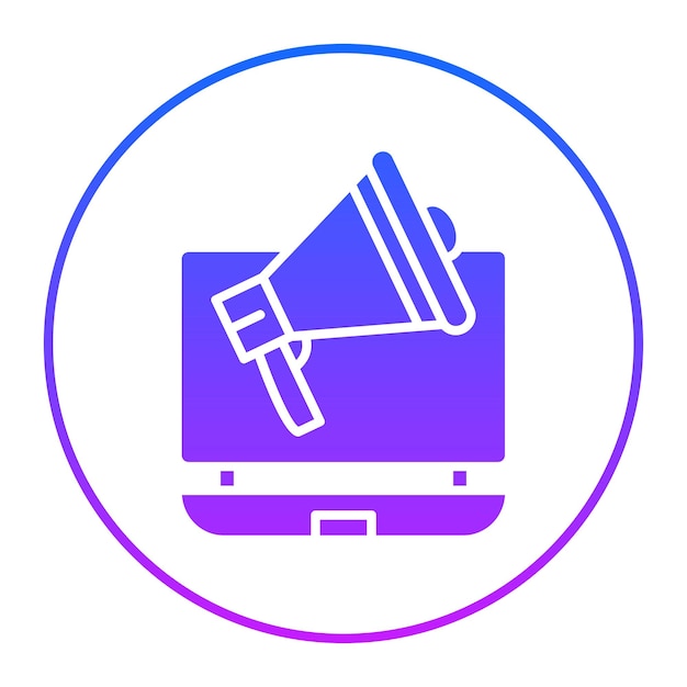 Ilustración vectorial de marketing en línea