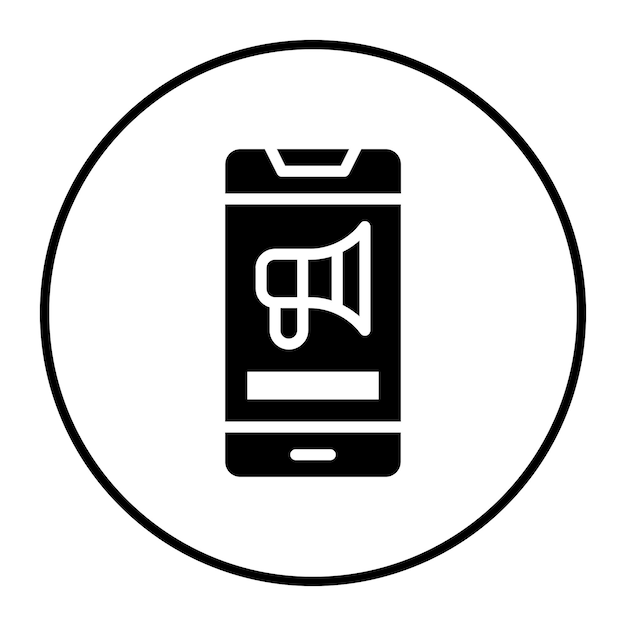 Ilustración vectorial de marketing móvil