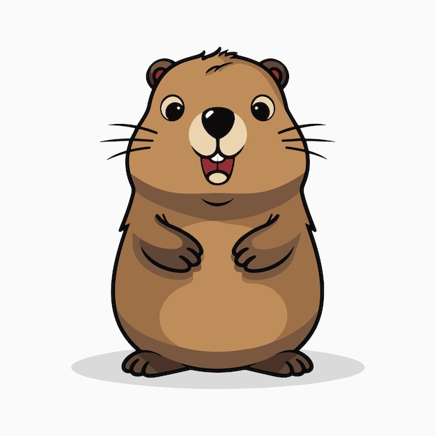 Vector ilustración vectorial de la marmota