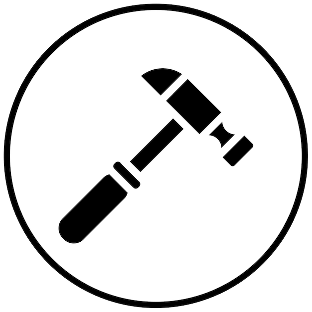 Ilustración vectorial del martillo