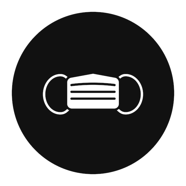 Ilustración vectorial de la máscara facial