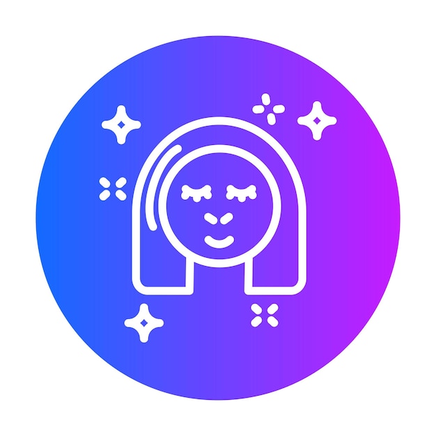 Ilustración vectorial de la máscara facial