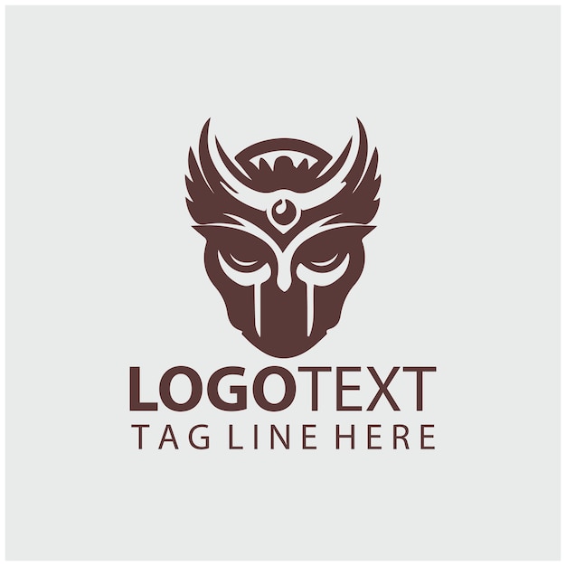 Ilustración vectorial de la máscara del logotipo