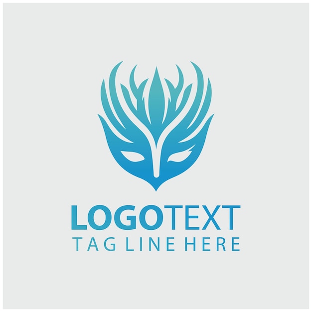 Ilustración vectorial de la máscara del logotipo