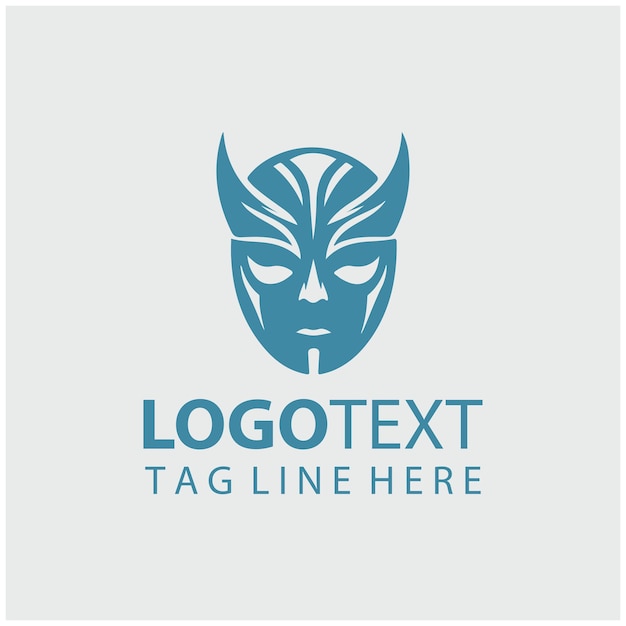 Ilustración vectorial de la máscara del logotipo