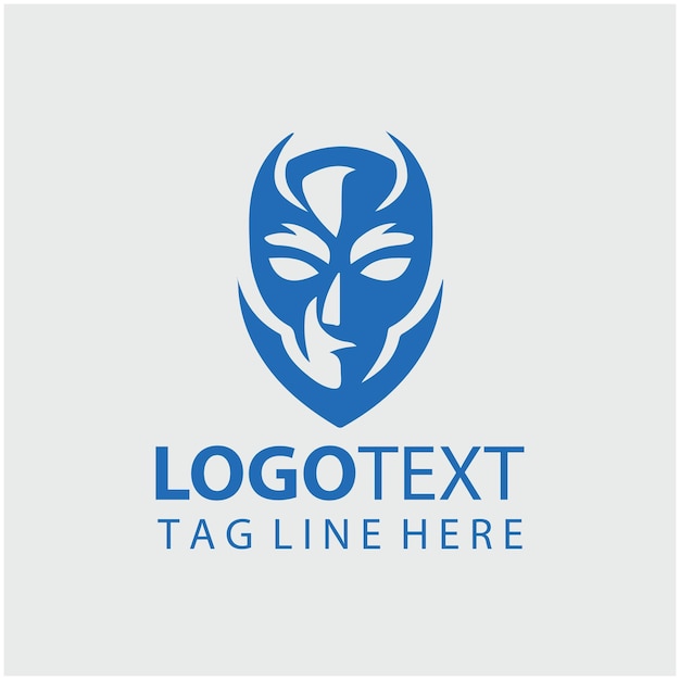 Ilustración vectorial de la máscara del logotipo