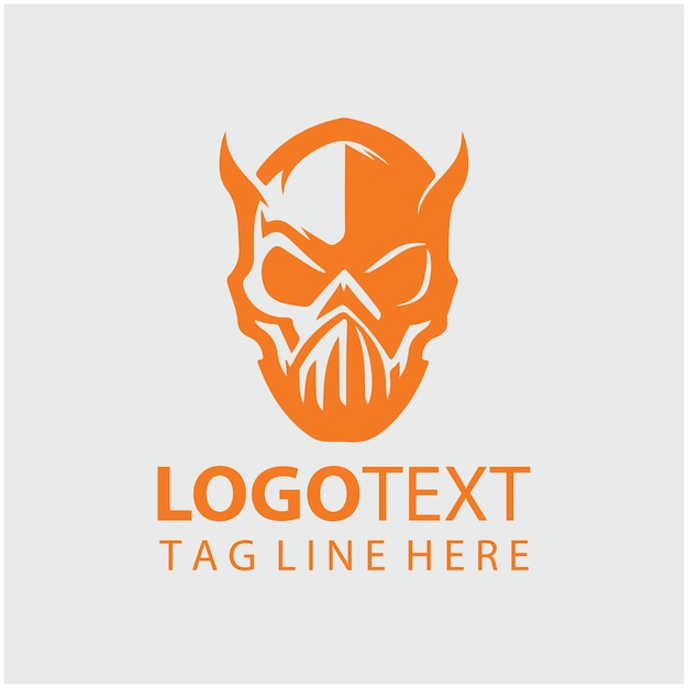 Ilustración vectorial de la máscara del logotipo