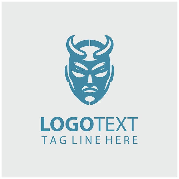 Ilustración vectorial de la máscara del logotipo