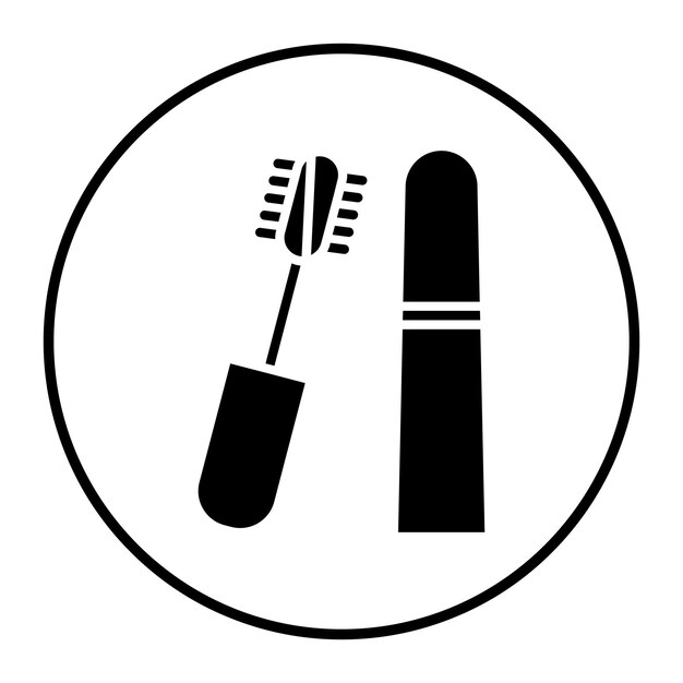 Ilustración vectorial de la máscara para pestañas
