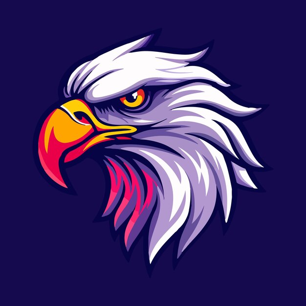 Ilustración vectorial de la mascota deportiva del águila