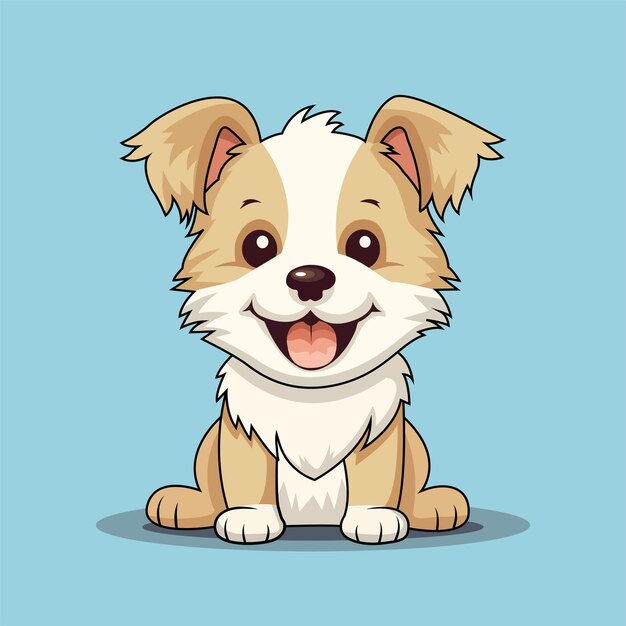 Vector ilustración vectorial de la mascota del perro