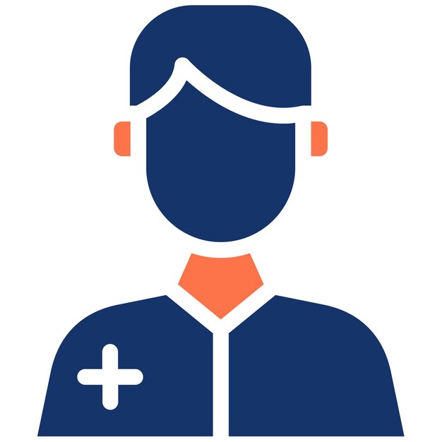 Ilustración vectorial masculina del dentista