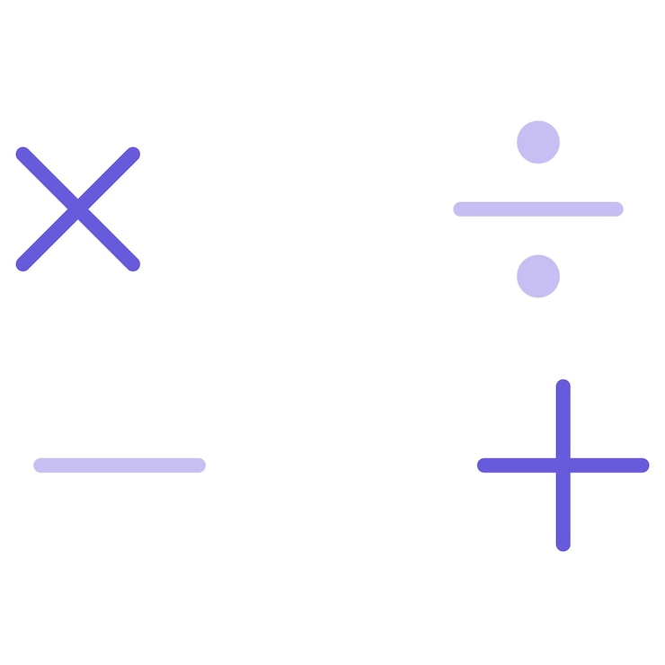 Vector ilustración vectorial de las matemáticas