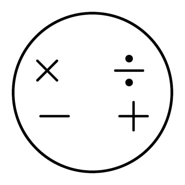 Ilustración vectorial de las matemáticas