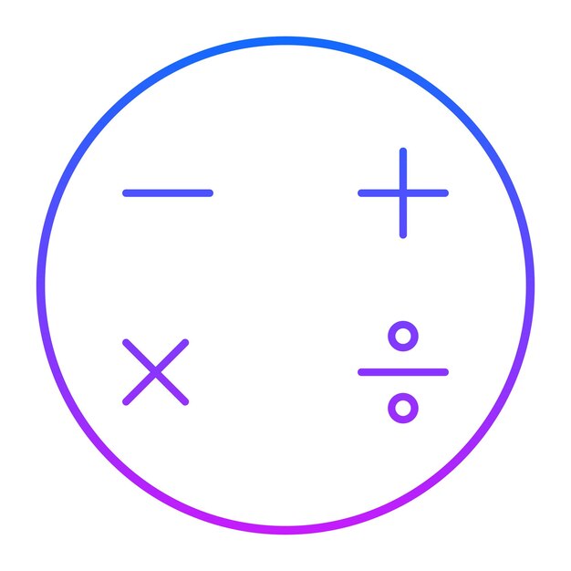 Ilustración vectorial de las matemáticas