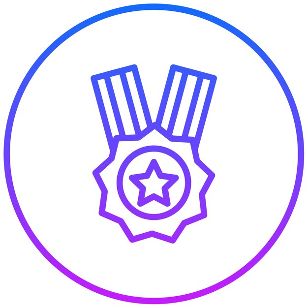 Ilustración vectorial de las medallas