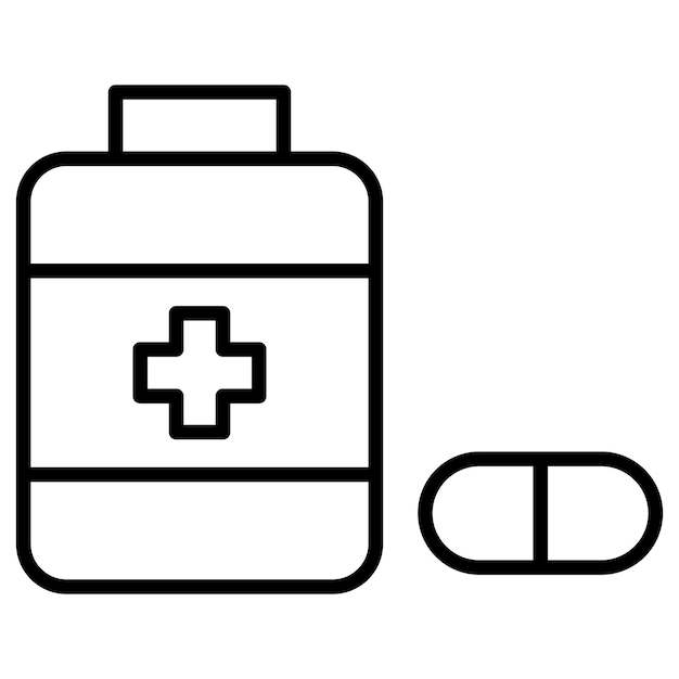 Ilustración vectorial de medicamentos