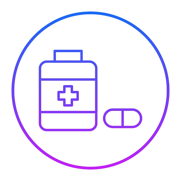 Ilustración vectorial de medicamentos