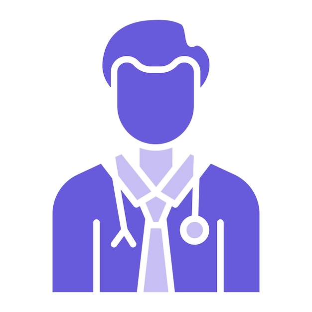 Ilustración vectorial del médico masculino