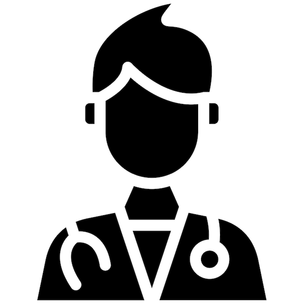 Ilustración vectorial de un médico masculino