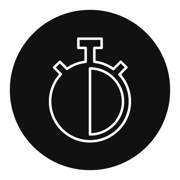 Ilustración vectorial de medio tiempo