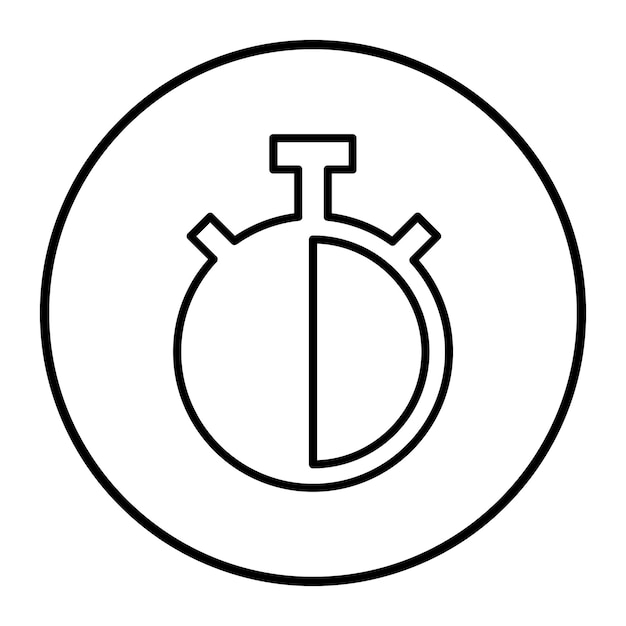 Ilustración vectorial de medio tiempo