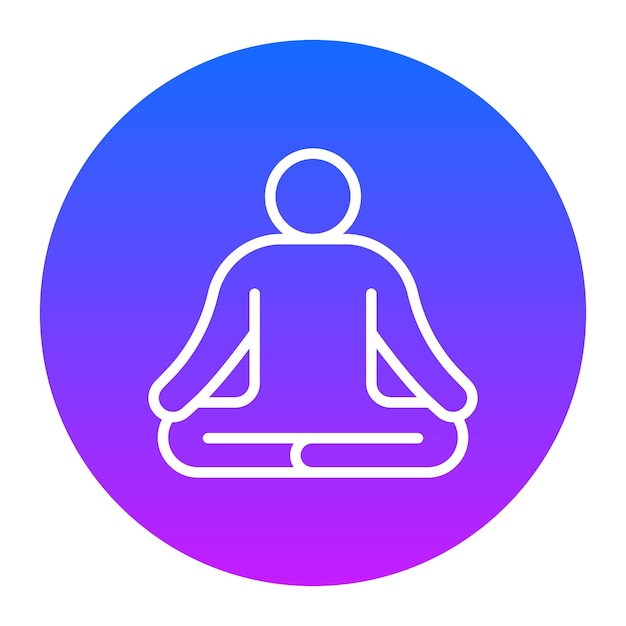 Ilustración vectorial de la meditación