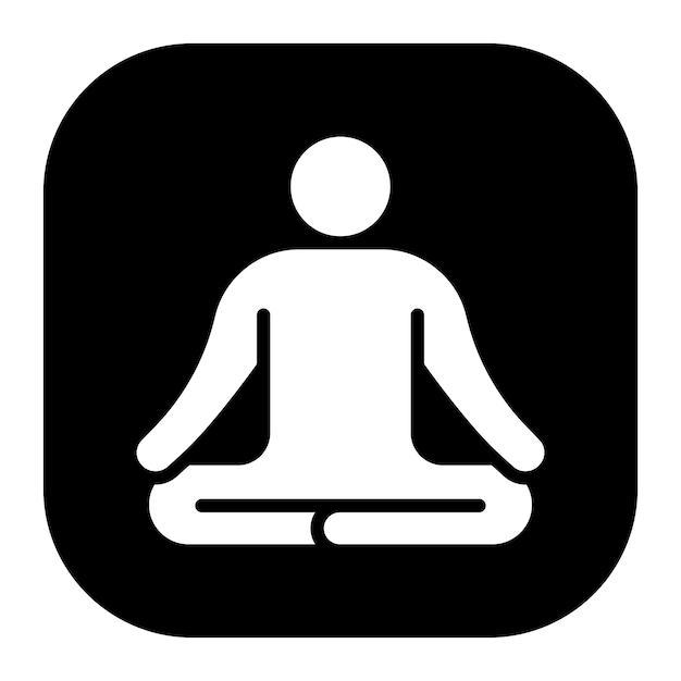 Ilustración vectorial de la meditación
