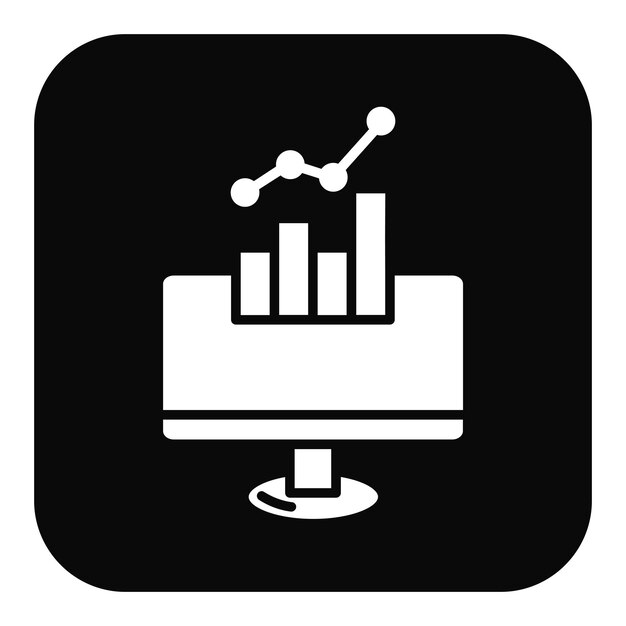 Ilustración vectorial del mercado de valores en línea