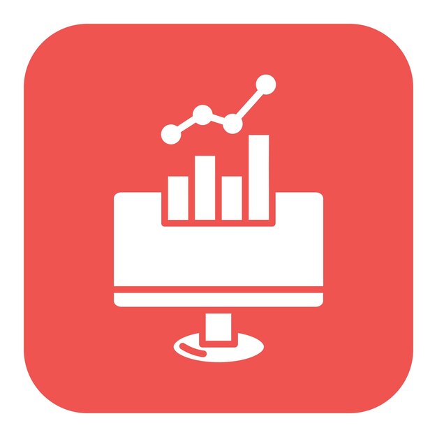 Ilustración vectorial del mercado de valores en línea
