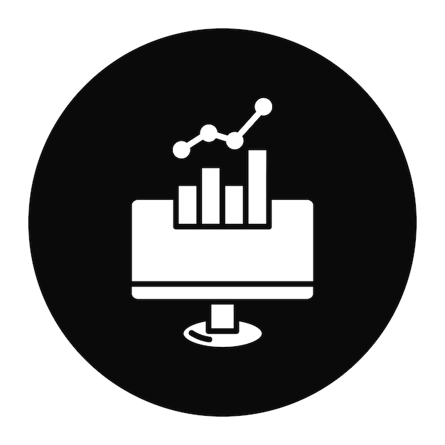 Ilustración vectorial del mercado de valores en línea