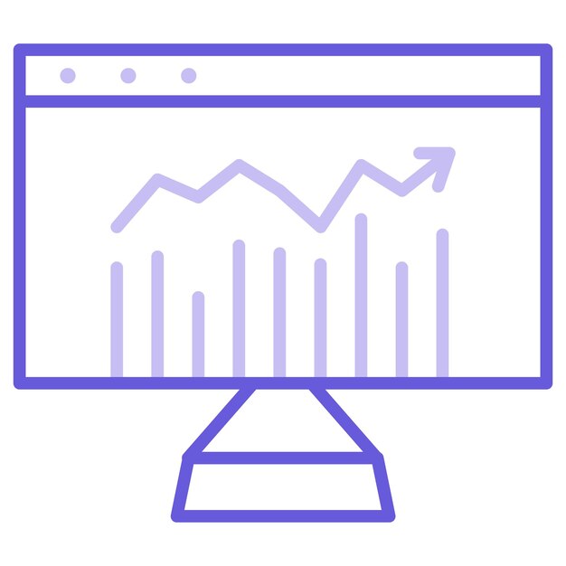 Ilustración vectorial del mercado de valores