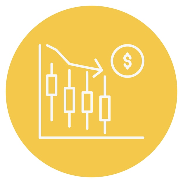 Vector ilustración vectorial del mercado de valores