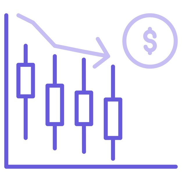 Ilustración vectorial del mercado de valores
