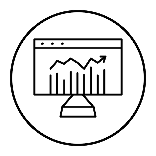 Ilustración vectorial del mercado de valores