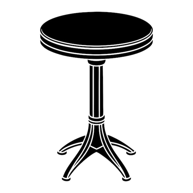 Ilustración vectorial de la mesa del bistro