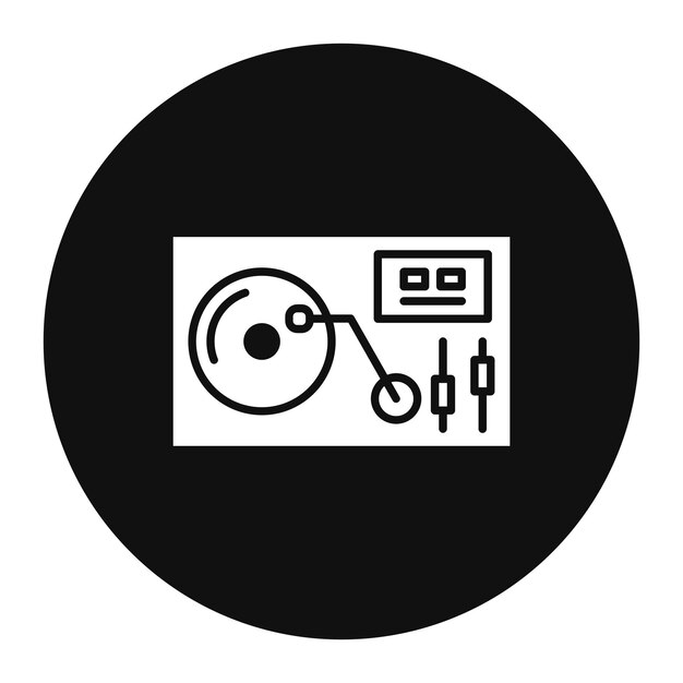 Ilustración vectorial de la mesa giratoria