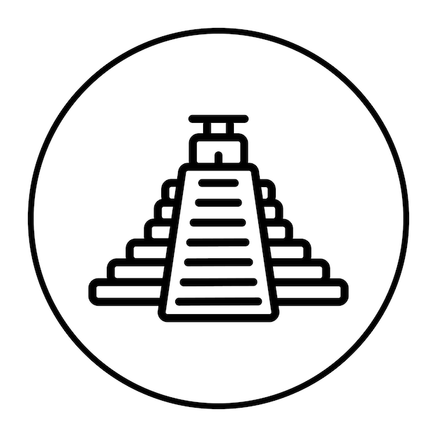 Ilustración vectorial mesoamericana