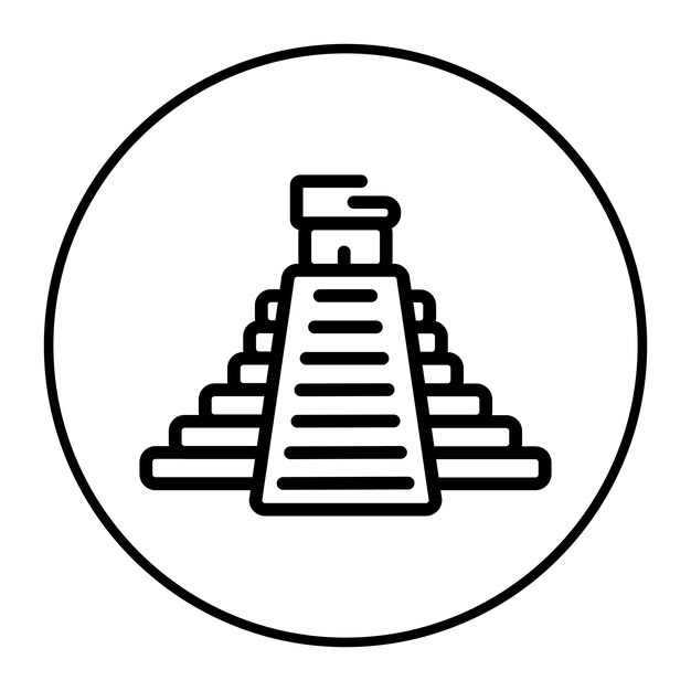 Ilustración vectorial mesoamericana