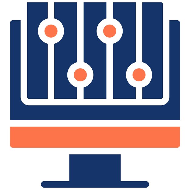 Ilustración vectorial de mezcla de audio